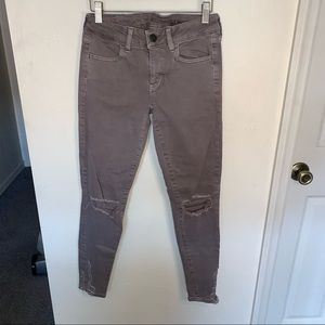 Destroyed American Eagle skinny jeans